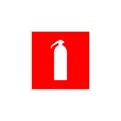 Знак F-04 «Огнетушитель» 150×150 (самоклейка)