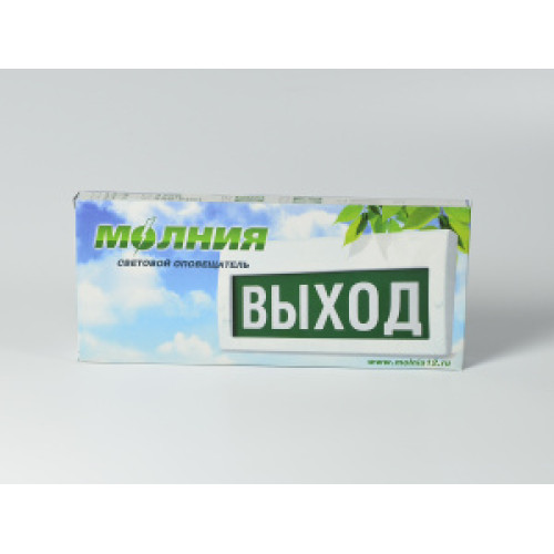 Светильник аварийный светодиодный Молния РИП «Выход» 220В с аккумулятором