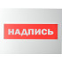 Сменное табло 'Блокировка автоматики' для светоуказателя Молния