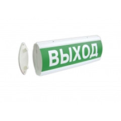 Светоуказатель двусторонний Люкс-220 Д (220В) ЧЕЛОВЕК СТРЕЛКА ВЛЕВО В ДВЕРЬ (зеленый фон)