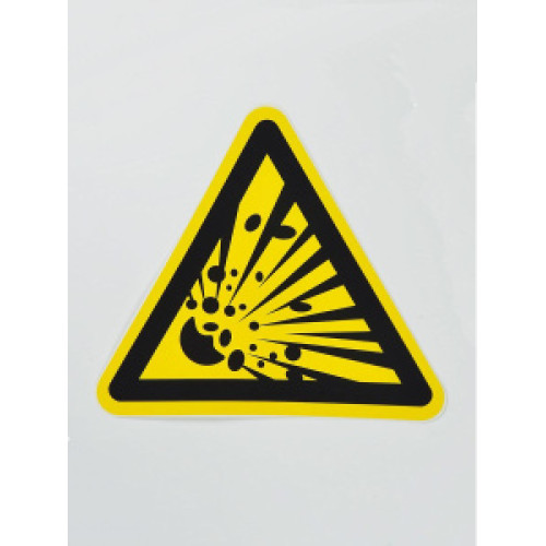 Знак W02 'Взрывооопасно' 200х200х200 мм