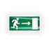 Знак E03 Направление к эвакуационному выходу направо на самоклеящейся не светящейся плёнке на пластиковой основе, 150х300 НПО ПУЛЬС