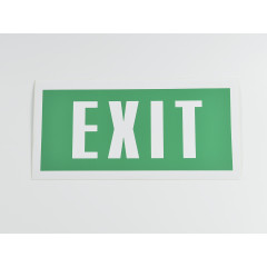 Знак B32 'Exit' на самоклеящейся несветящейся пленке, 200х100 мм