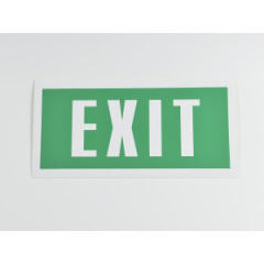 Знак B32 'Exit' на самоклеящейся несветящейся пленке, 200х100 мм