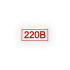 Знак S10 220В на самоклеящейся не светящейся плёнке, 30х15 НПО ПУЛЬС