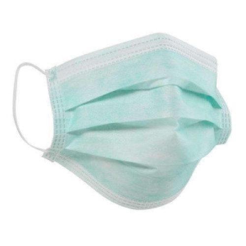 Маска медицинская трехслойная на резинке (одноразовая)