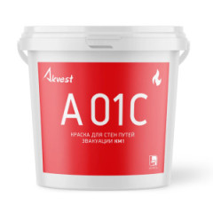 Краска для стен путей эвакуации Аквест-01С (А 01С) (14 кг)