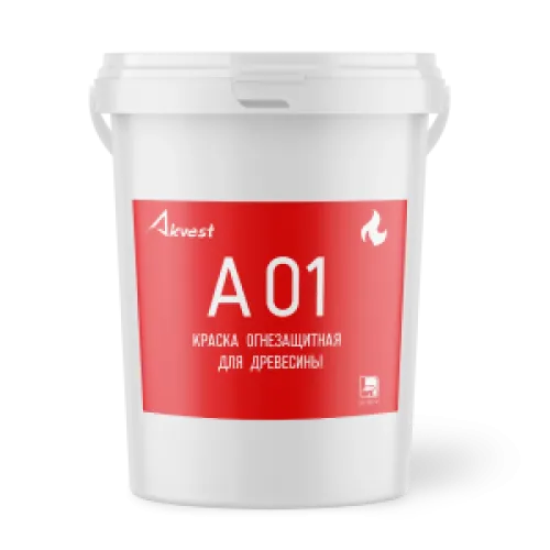 Краска огнезащитная для древесины Аквест-01 (А 01) (25 кг)
