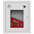 Шкаф пожарный ШП-К-Пульс-310 ВОБ левый с почтовым замком (встроенный, открытый, белый)