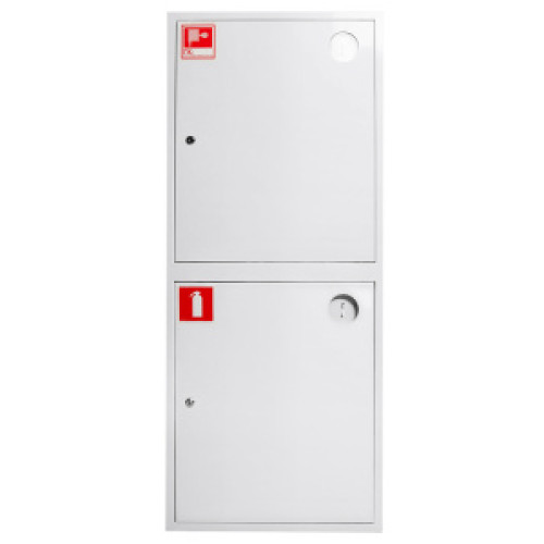 Шкаф пожарный ШП-К-О-320 НЗБ (ШПКО-12НЗБ) правый с почтовым замком (навесной, закрытый, белый)