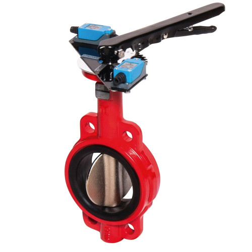 Затвор дисковый Machaon D BFV-01/W Dу 100 Ру 20.7 с ручным приводом с двумя концевыми выключателями