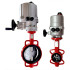 Затвор поворотный дисковый Machaon BFV-03/W Ду150 с электрическим приводом 220В Динарм
