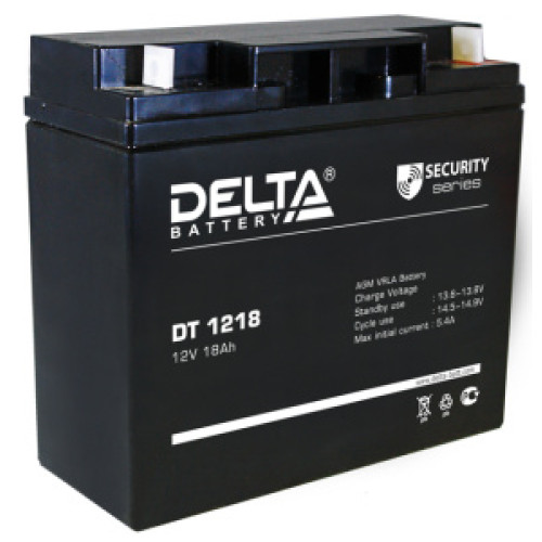 Аккумуляторная батарея Delta DT 1218 (12В 18Ач) 181х76х168 мм