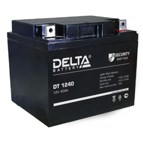 Аккумуляторная батарея Delta DT 1240 (12В 40Ач) 198х166х170 мм