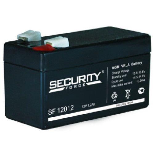 Аккумуляторная батарея Security Force SF 12012 (12В 1,2Ач) 97х43х53 мм