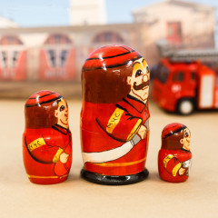 Матрешка Пожарная команда